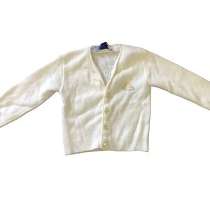 Vintage Blue Bird Baby Cardigan (Read Description)